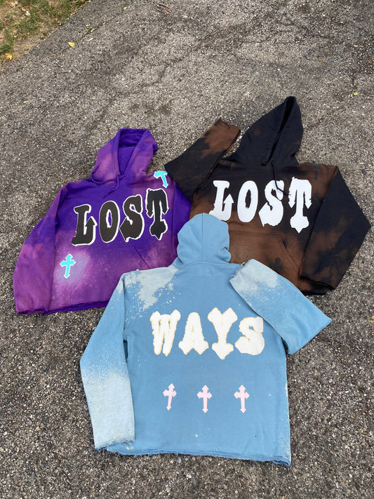 LOST WAYZ Cropped Hoodie