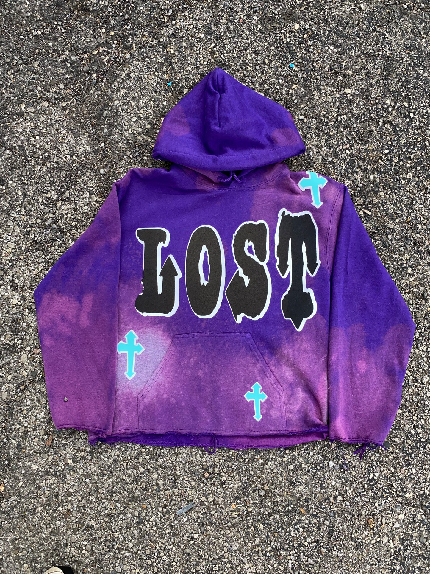 LOST WAYZ Cropped Hoodie
