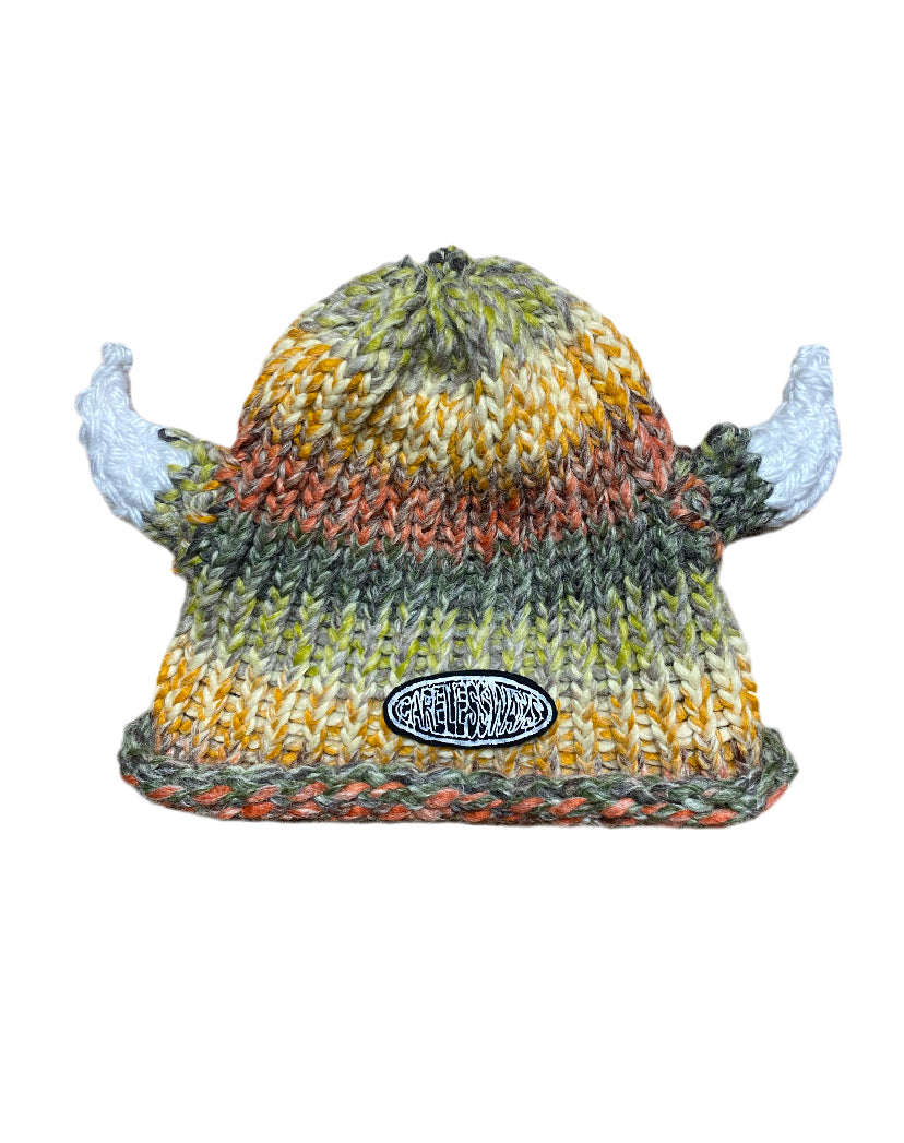 Autumn Viking Crochet Beanie